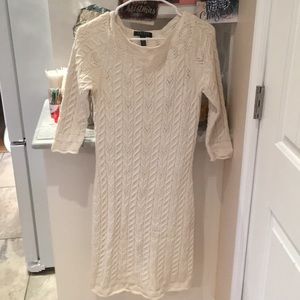 Lauren white sweater dress